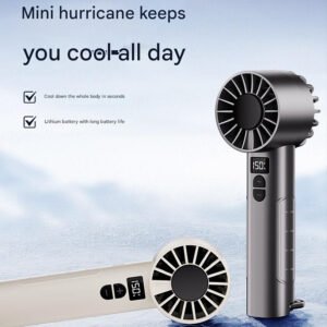 Intelligent stepless variable speed handheld fan