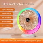 Colorful lighting fan