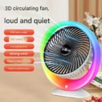 Colorful lighting fan
