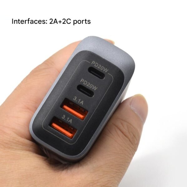 55W fast charging head, European standard USB plug, multi-port mobile phone charger, Amazon bestseller, CE certified