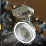 Multi-function table fan with oscillating head