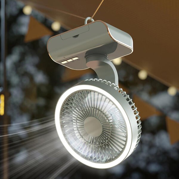 Multi-function table fan with oscillating head