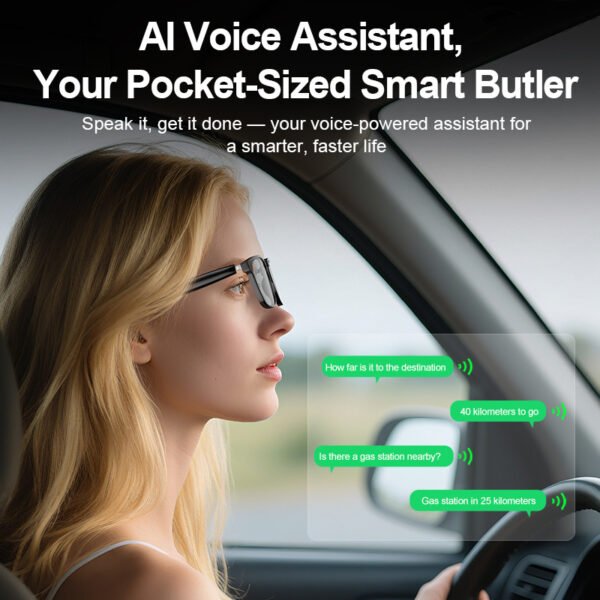 AI translation smart glasses photochromic Bluetooth music playback and call music multifunction driving audio glasses PC-GLASS-001
