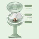 Multi-functional tabletop ceiling fan