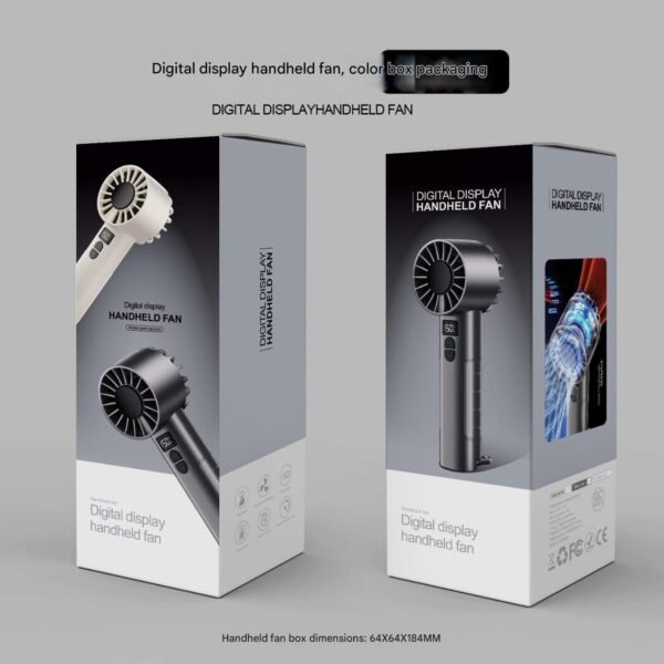 Intelligent stepless variable speed handheld fan