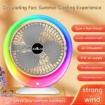 Colorful lighting fan