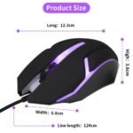 Popular seven-color breathing light USB mouse X1 wired light-emitting mouse gaming equipment PCMOUSE-002