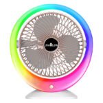 Colorful lighting fan