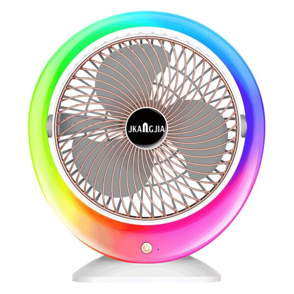 Colorful lighting fan