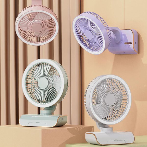 Multi-function table fan with oscillating head