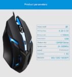 Popular seven-color breathing light USB mouse X1 wired light-emitting mouse gaming equipment PCMOUSE-002