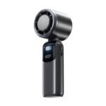 S17 handheld fan, mini USB fan, silent, strong wind, digital display, small fan, dual battery, long battery life, portable