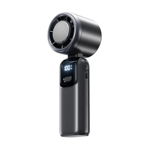 S17 handheld fan, mini USB fan, silent, strong wind, digital display, small fan, dual battery, long battery life, portable